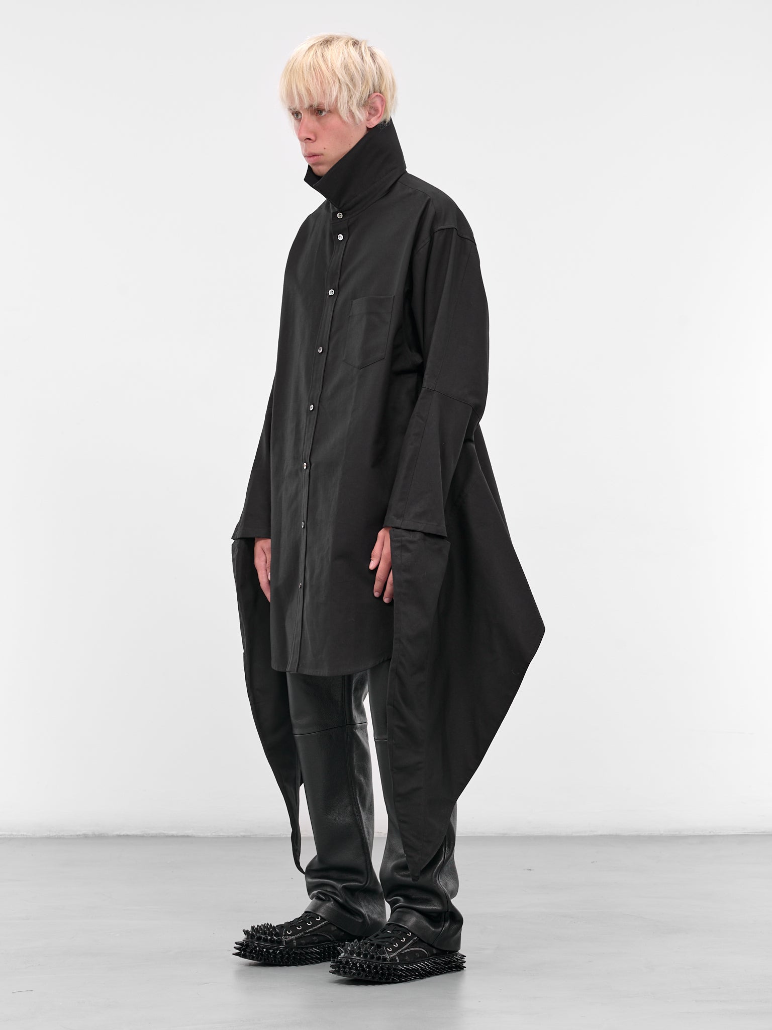 Black Wing Button-Up Shirt - 2