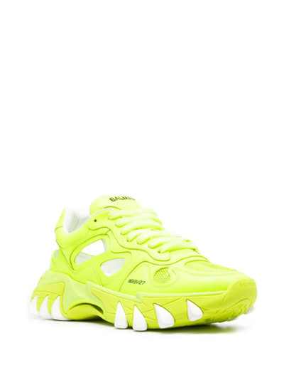 Balmain B-Eats neon sneakers outlook