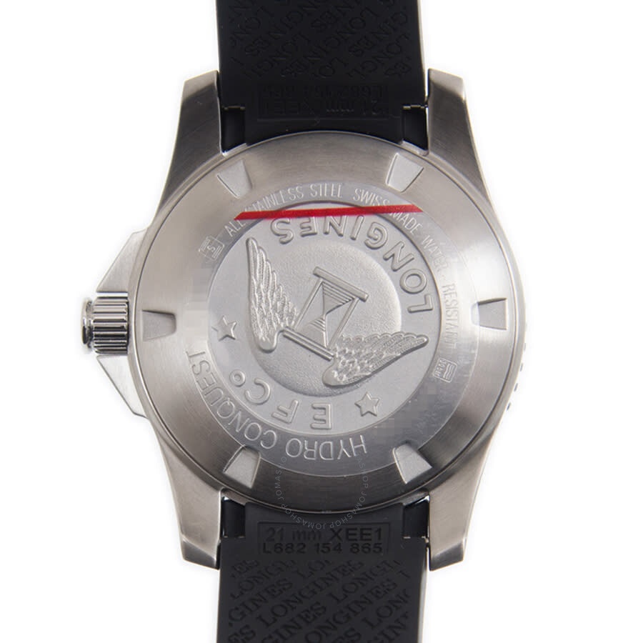 Longines Hydroconquest Automatic Black Dial 41 mm Men's Watch L37814569 - 4