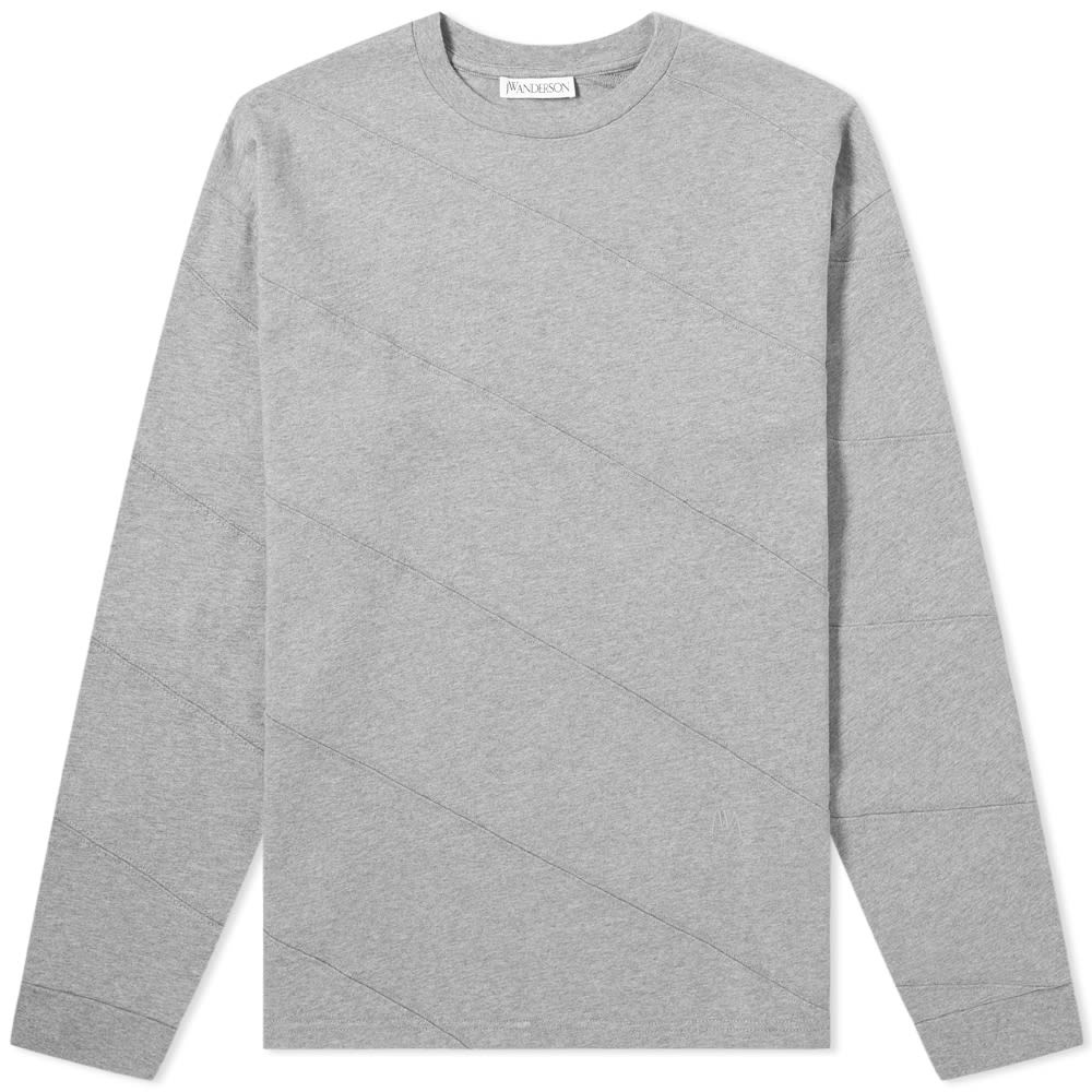 JW Anderson Long Sleeve Diagonal Panel Tee - 1