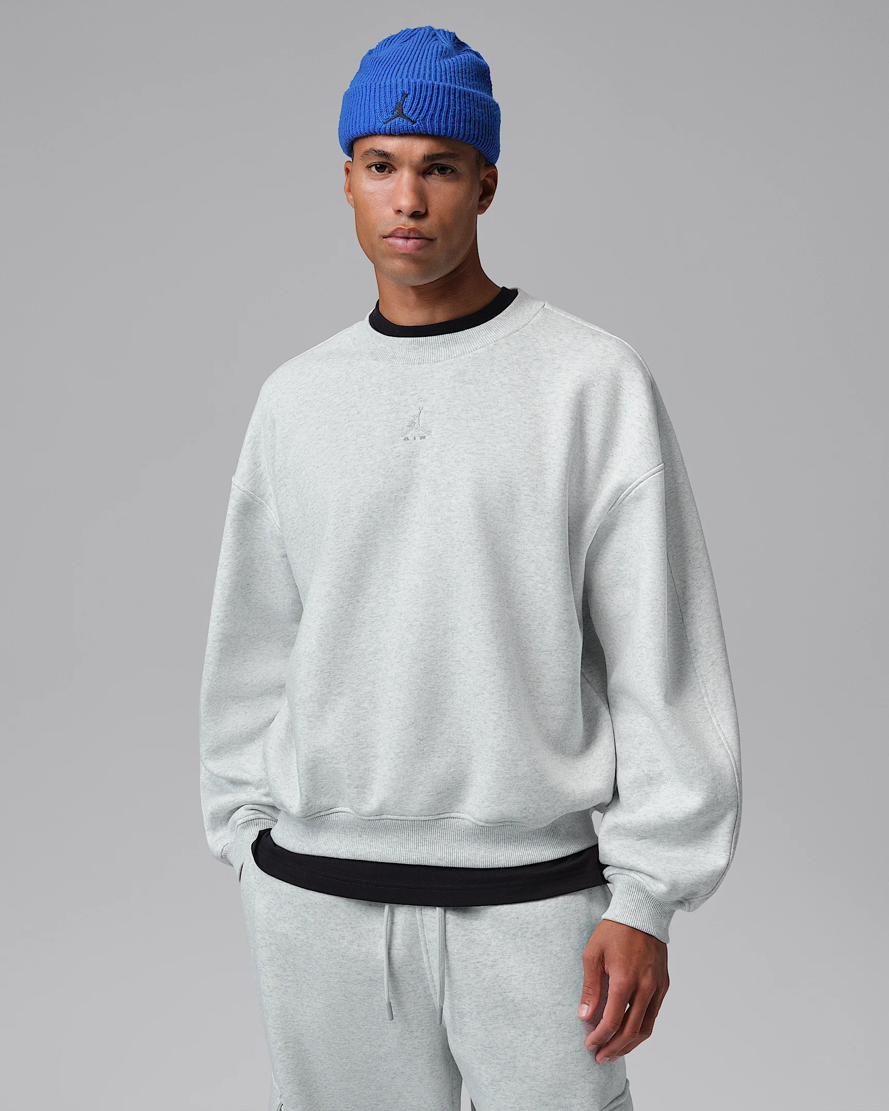 Jordan Brooklyn Men's Oversized Fleece Crew-Neck Sweatshirt - 1