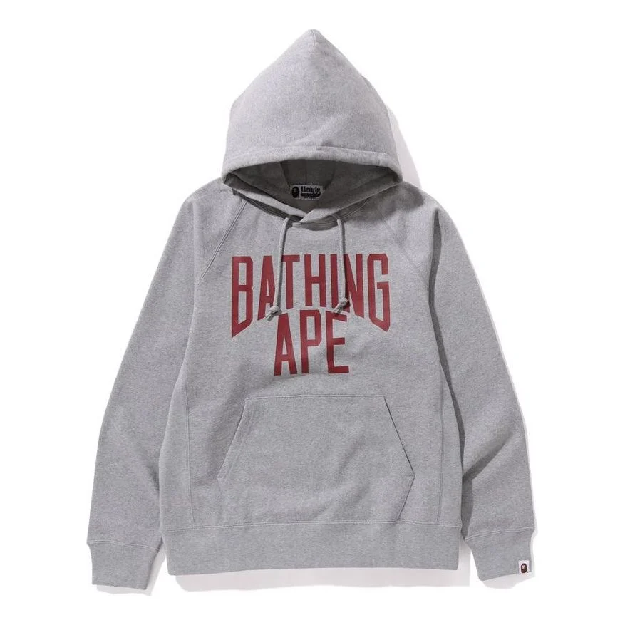 A Bathing Ape NYC Logo Hoodie 'Grey' 1J80-114-007-GRY - 1