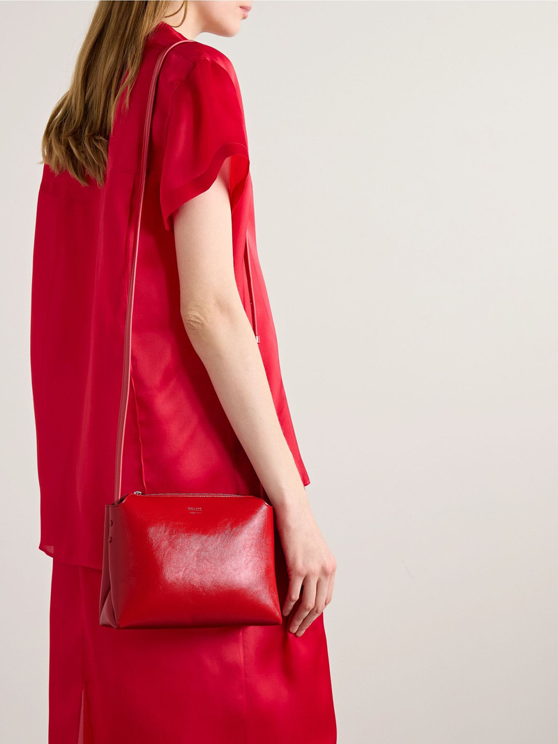 KHAITE Lina medium leather shoulder bag Red outlook