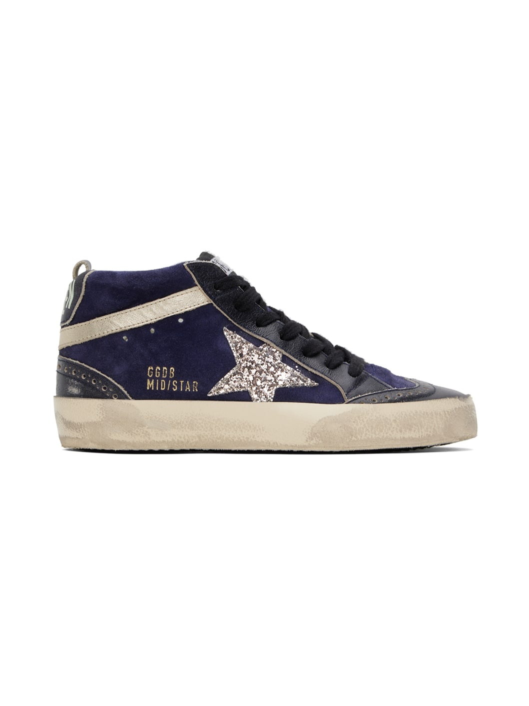 Navy Mid Star Sneakers - 1