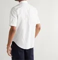 Slim-Fit Button-Down Collar Stretch-Cotton Poplin Shirt - 14