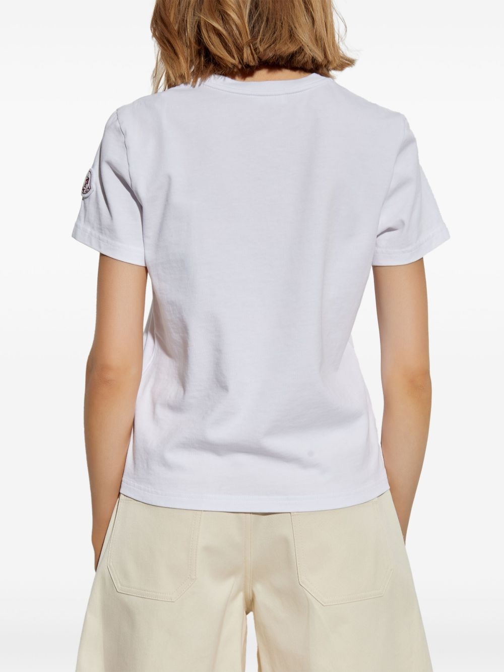 logo-embroidered T-shirt - 3