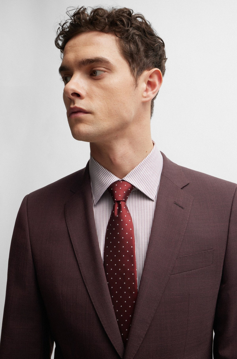 SLIM-FIT SUIT IN PATTERNED STRETCH CLOTH 5