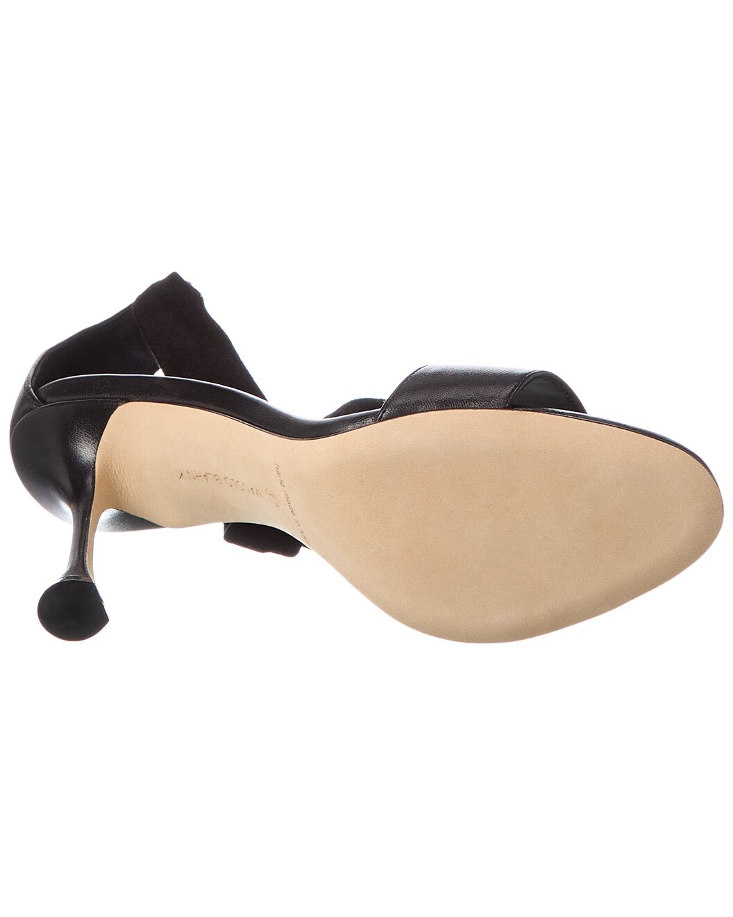 Manolo Blahnik Chastana 100 Suede & Leather Sandal - 4