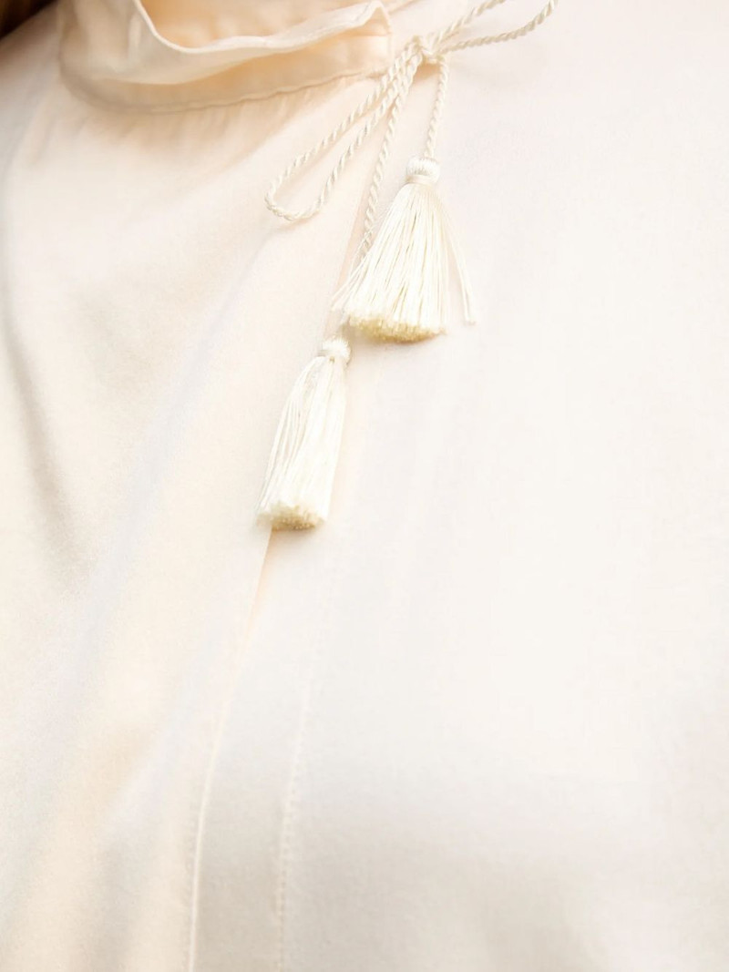 tassel mock-neck blouse 5