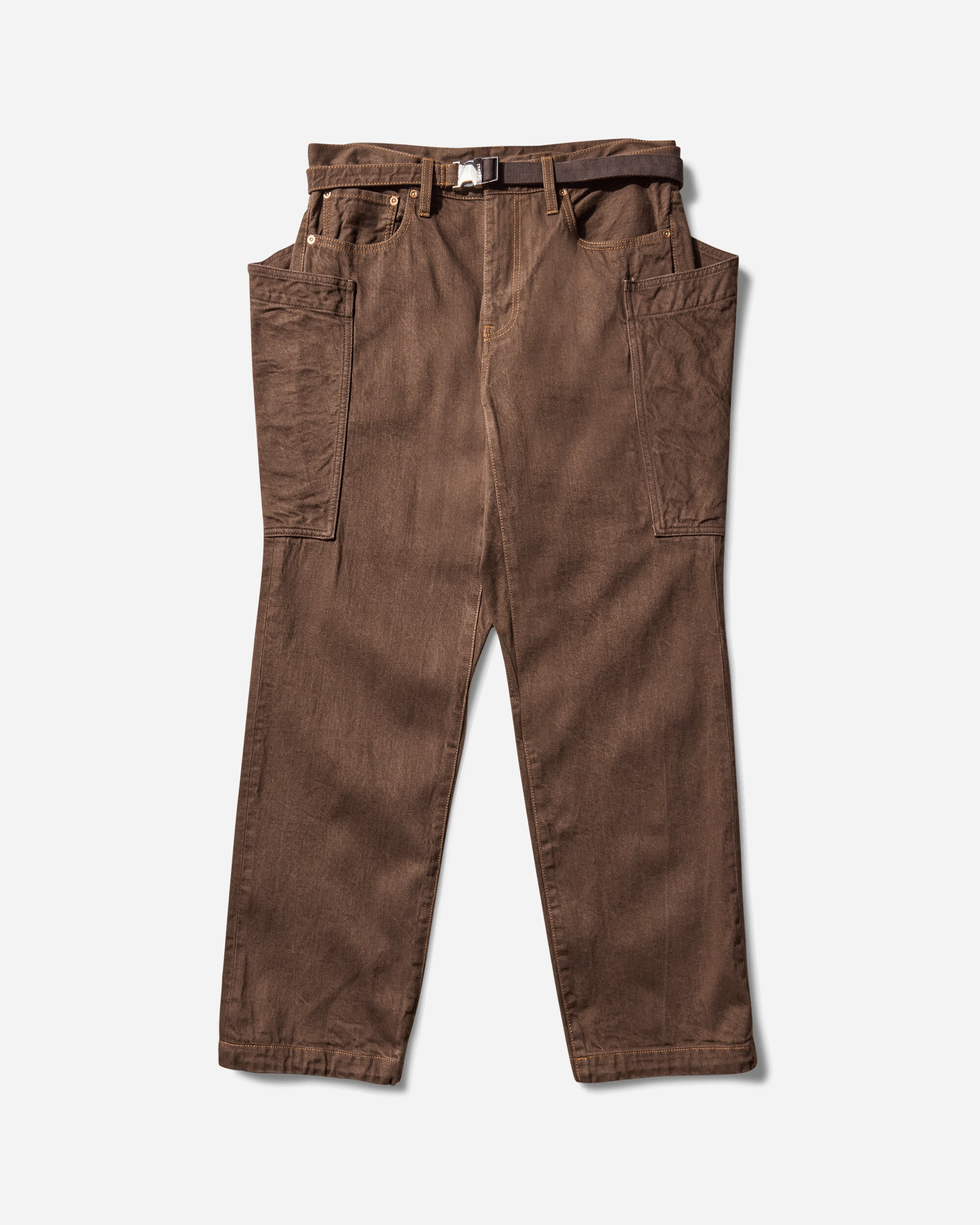 Men's Denim Pants Brown - 1