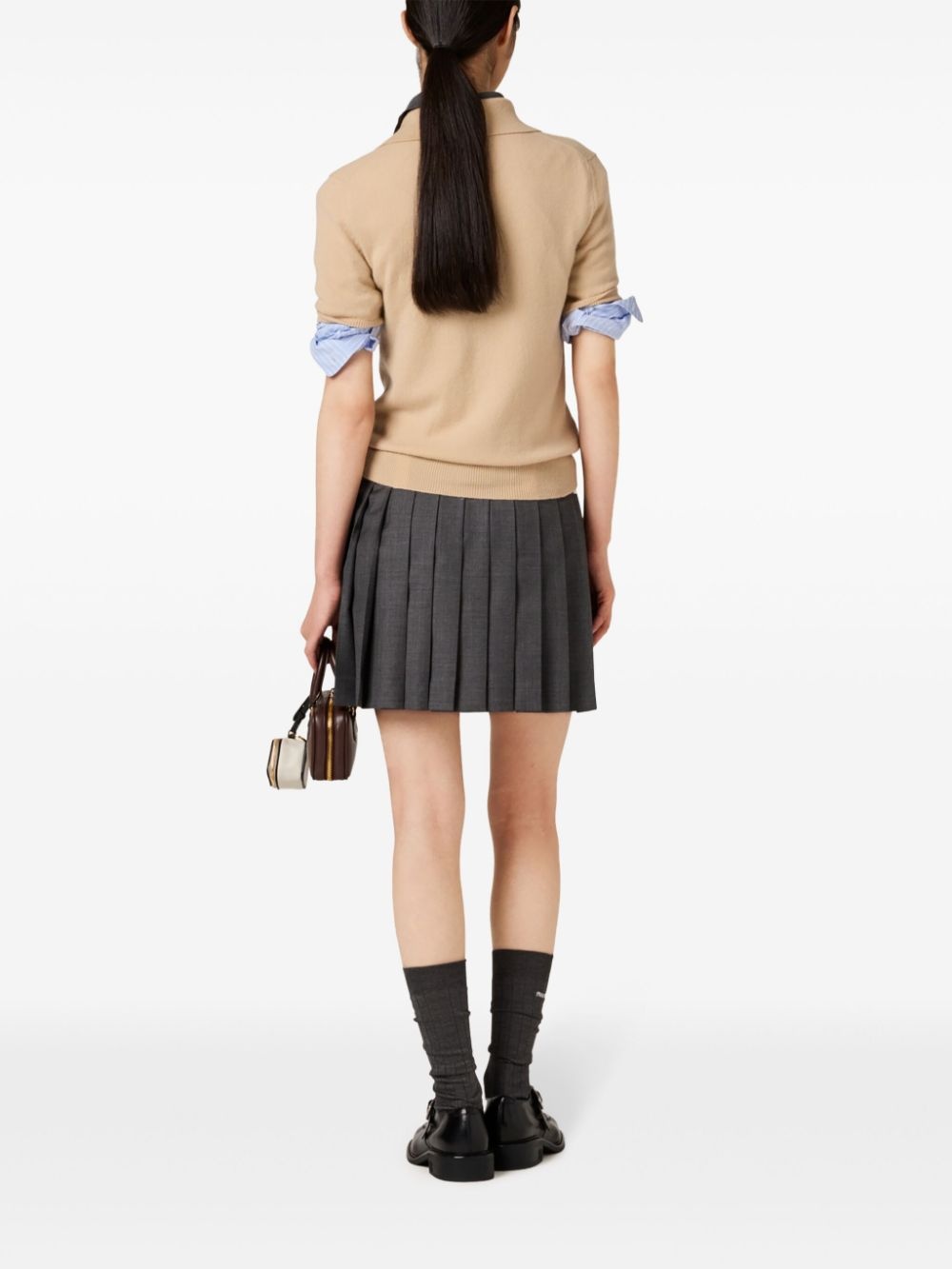 cashmere polo top - 3