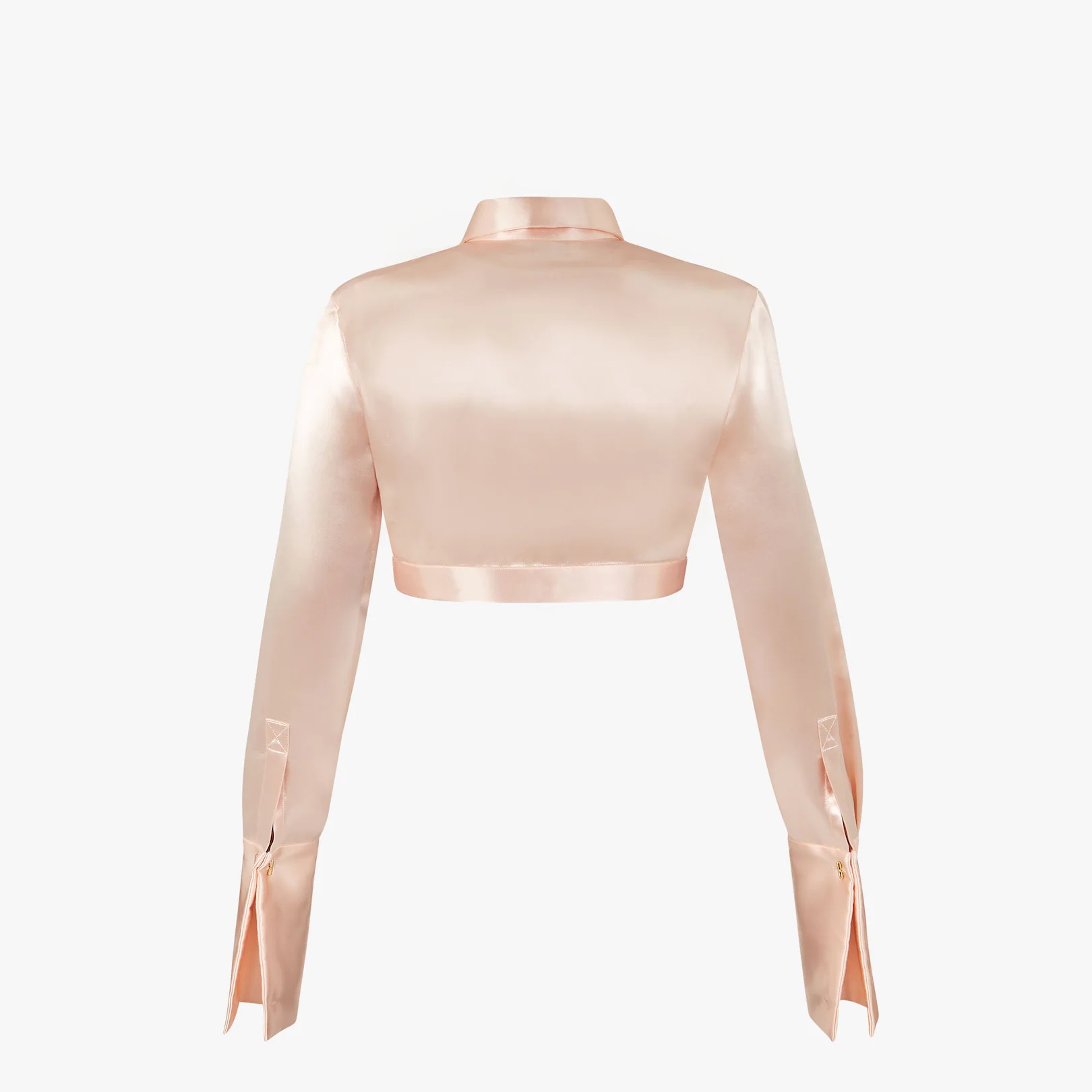 Pink satin shirt - 2