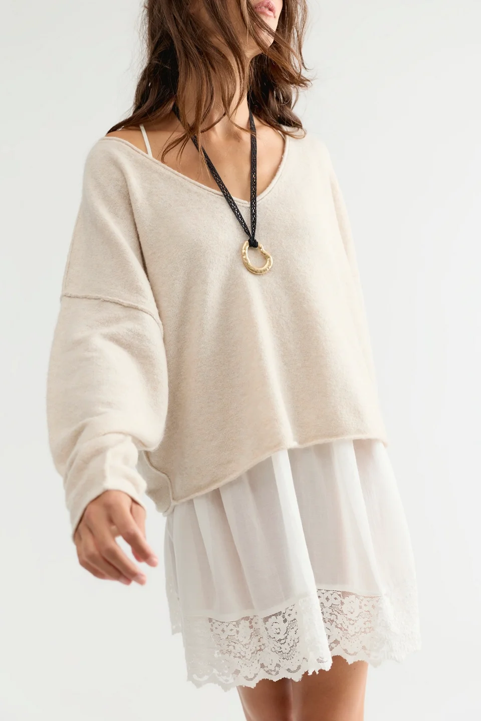 See Me V-Neck Pullover - 1