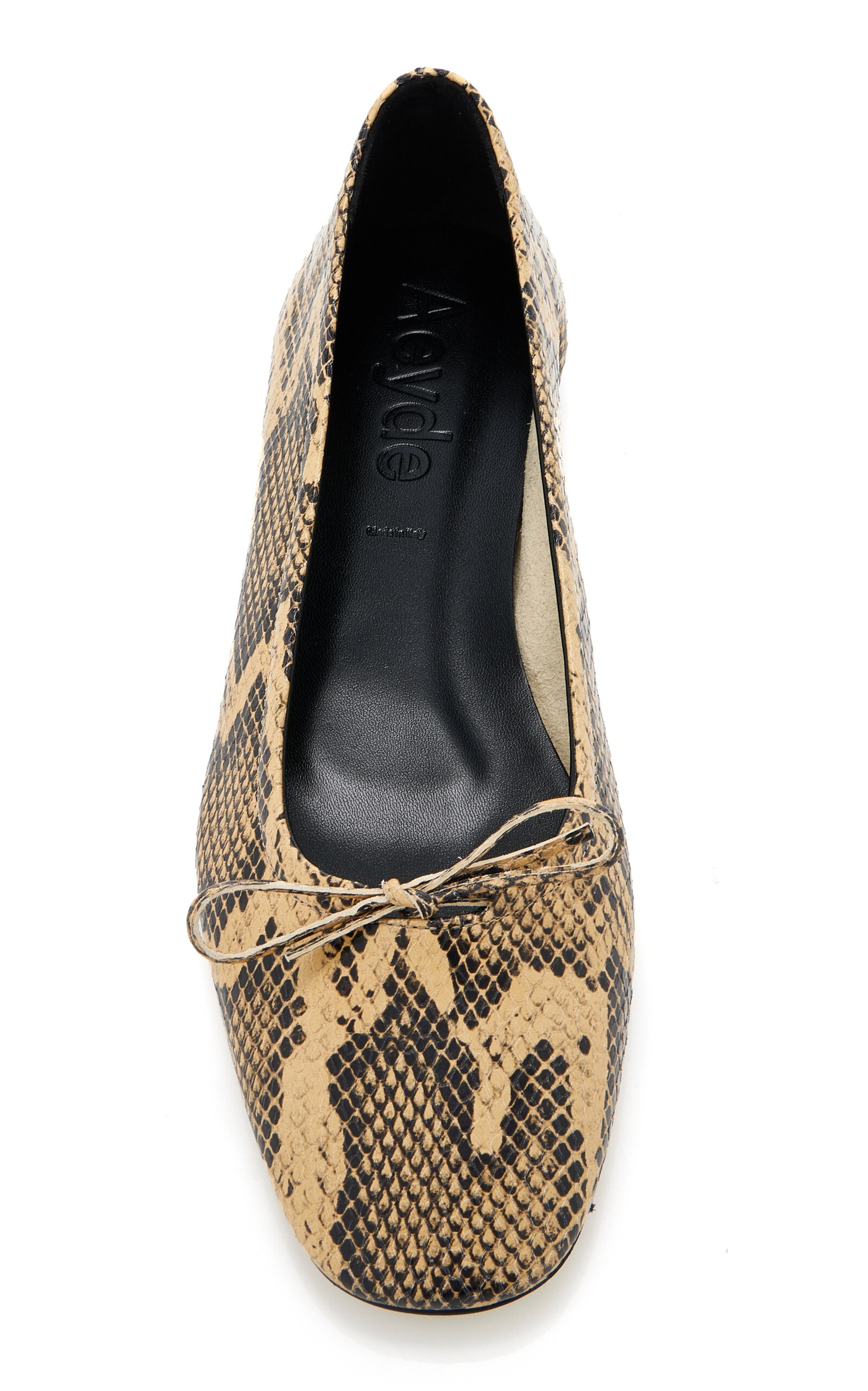 Delfina Snake-Effect Leather Flats animal - 3
