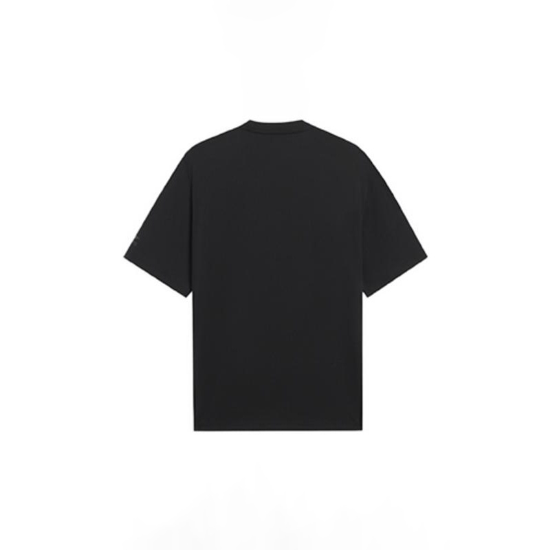 Li-Ning Classic Logo T-shirt 'Black White' AHSSA51-1 - 2