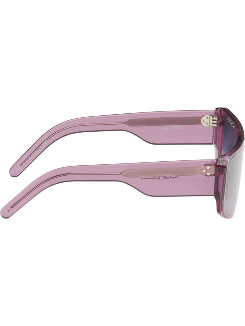 Rick Owens Purple Performa Sunglasses outlook