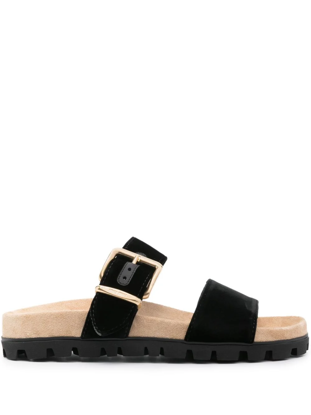 suede buckle sandals - 1