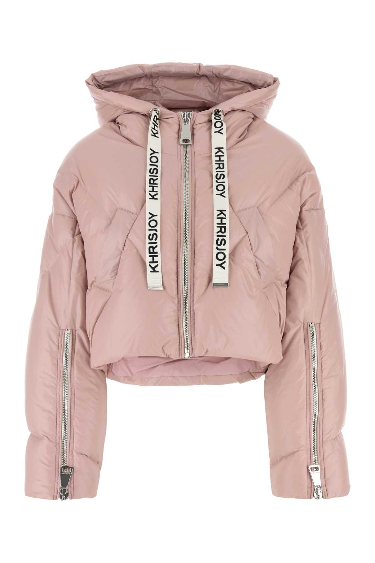 Khrisjoy Women Pastel Pink Nylon Down Jacket - 1
