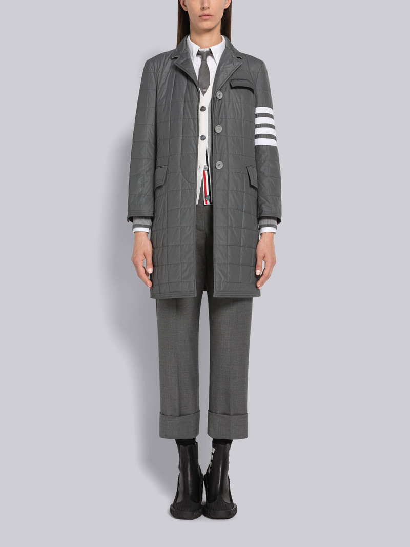 Poly Twill Quilted Tech Down 4-Bar Chesterfield Coat 4