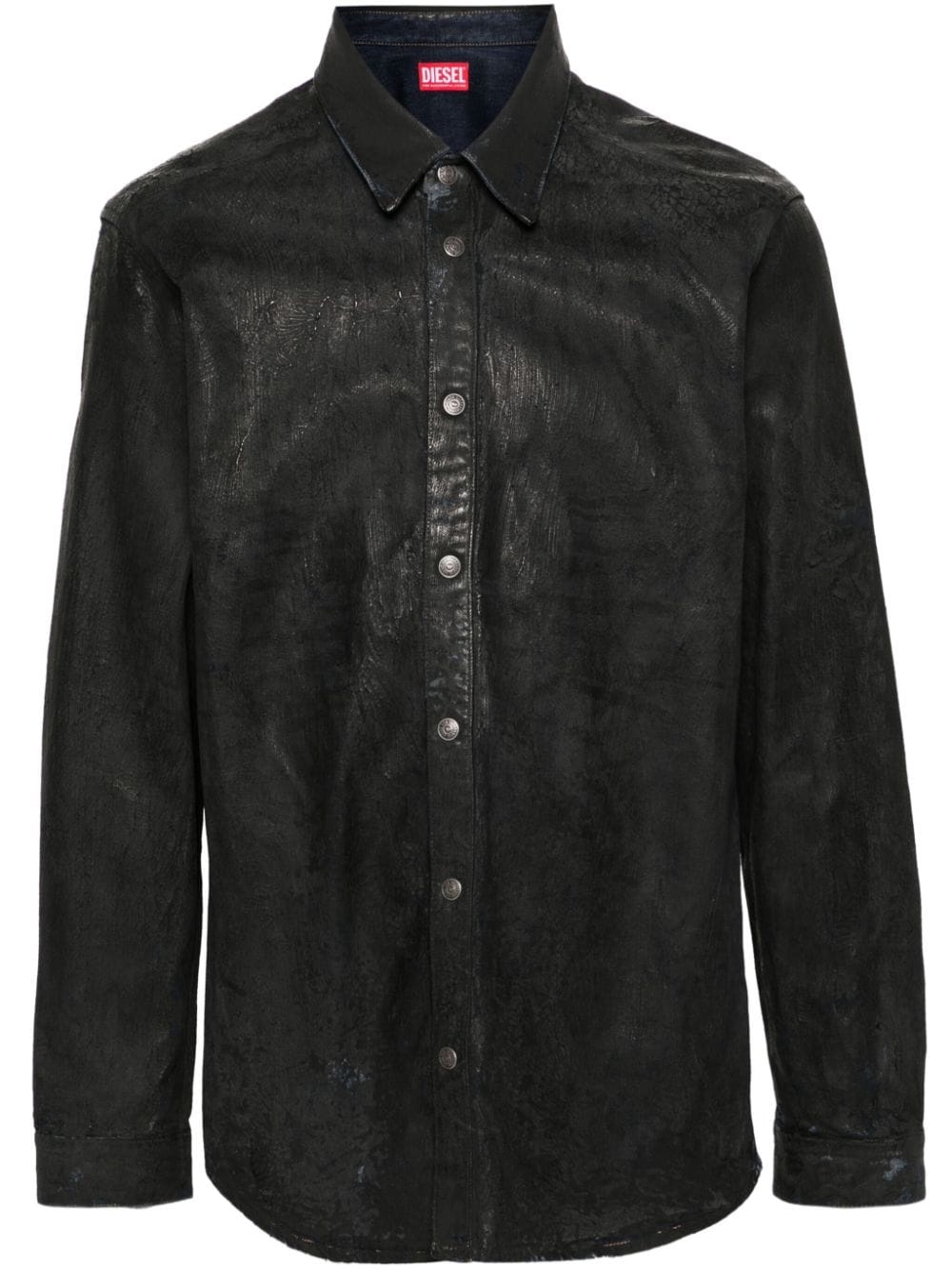 cracked press-stud shirt - 1
