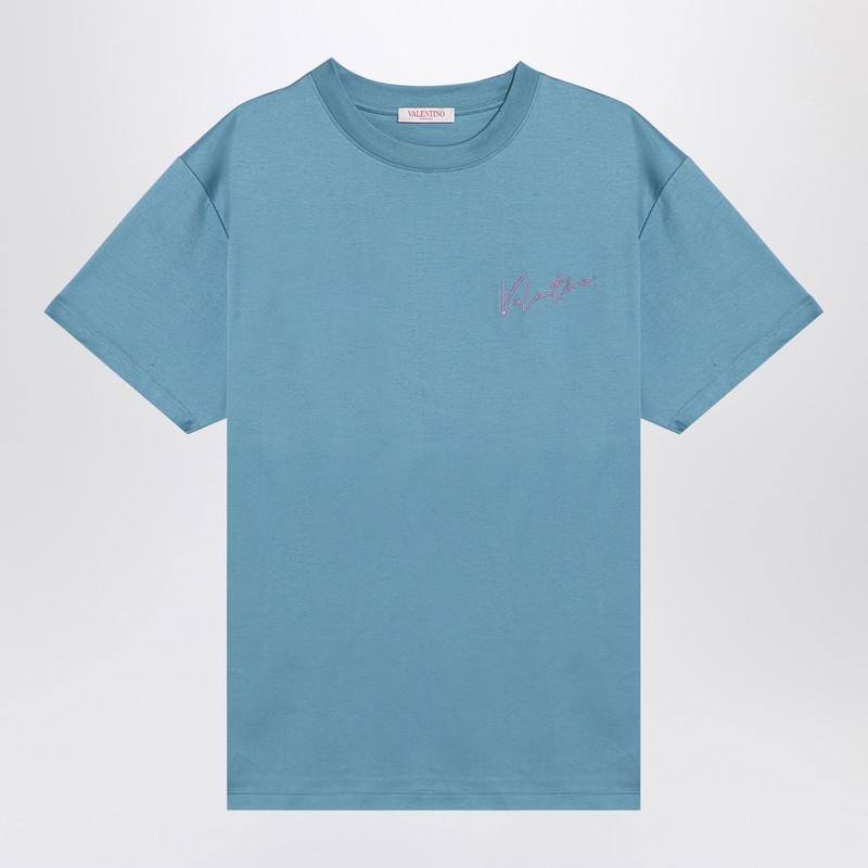 Valentino Garavani Valentino Light T-Shirt With Vlogo Signature Print - 2