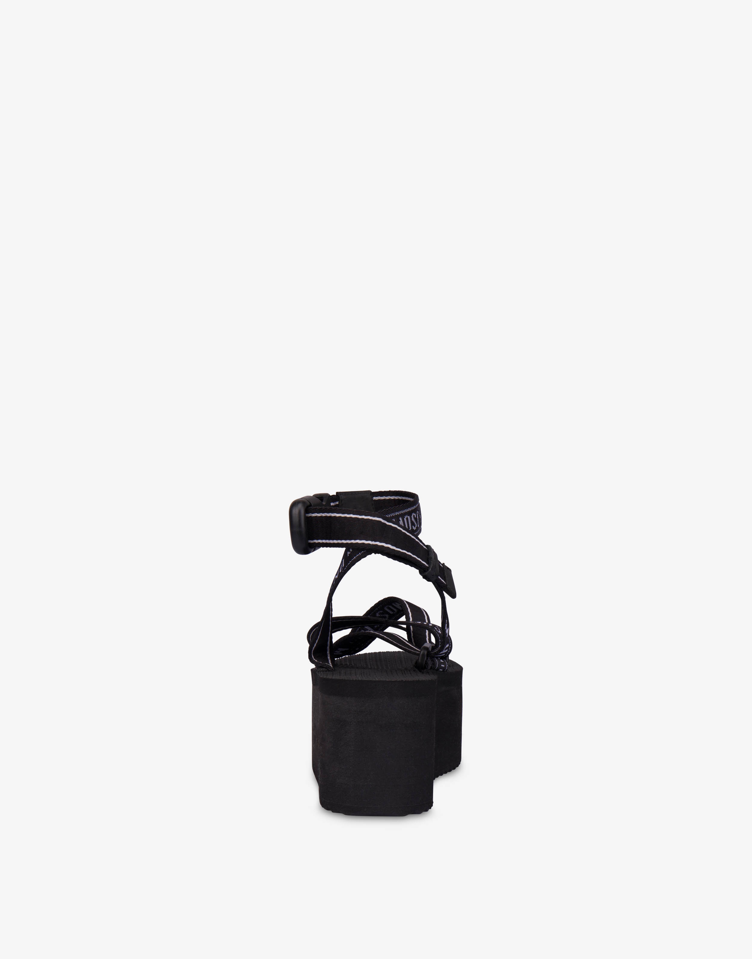 LOGO TAPE WEDGE SANDALS - 3