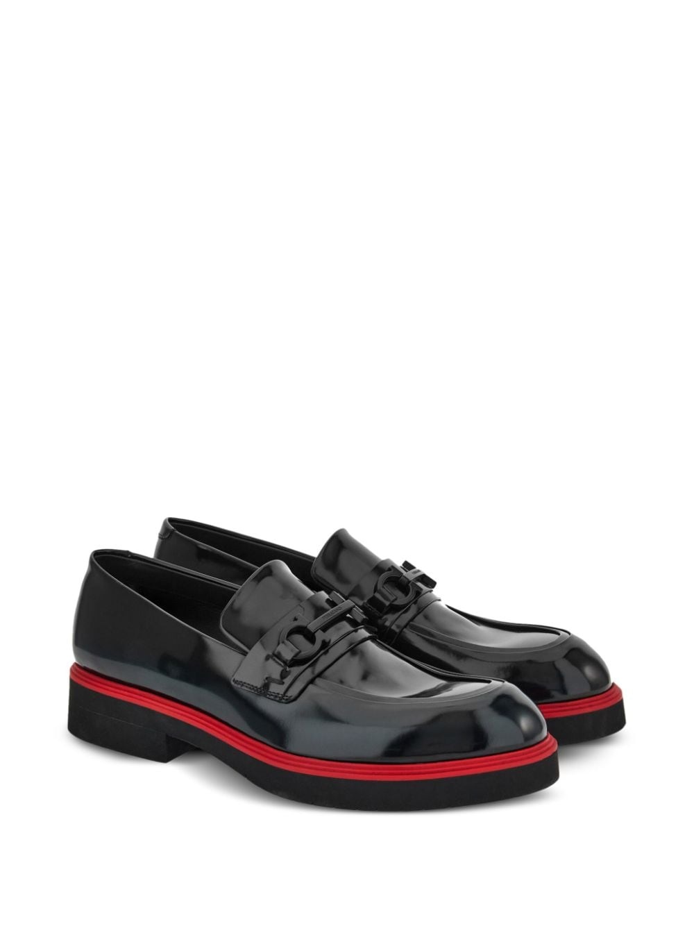 Gancini-ornament leather mocassins - 2