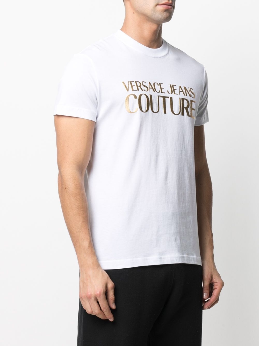 logo-print cotton T-shirt - 3