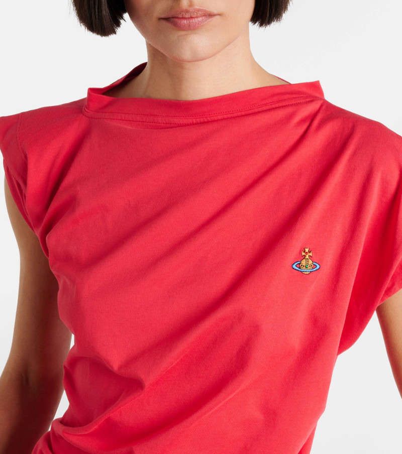 Orb-embroidered asymmetric mini dress 4