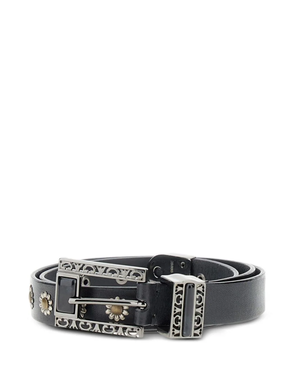 stud-embellishment leather belt - 1