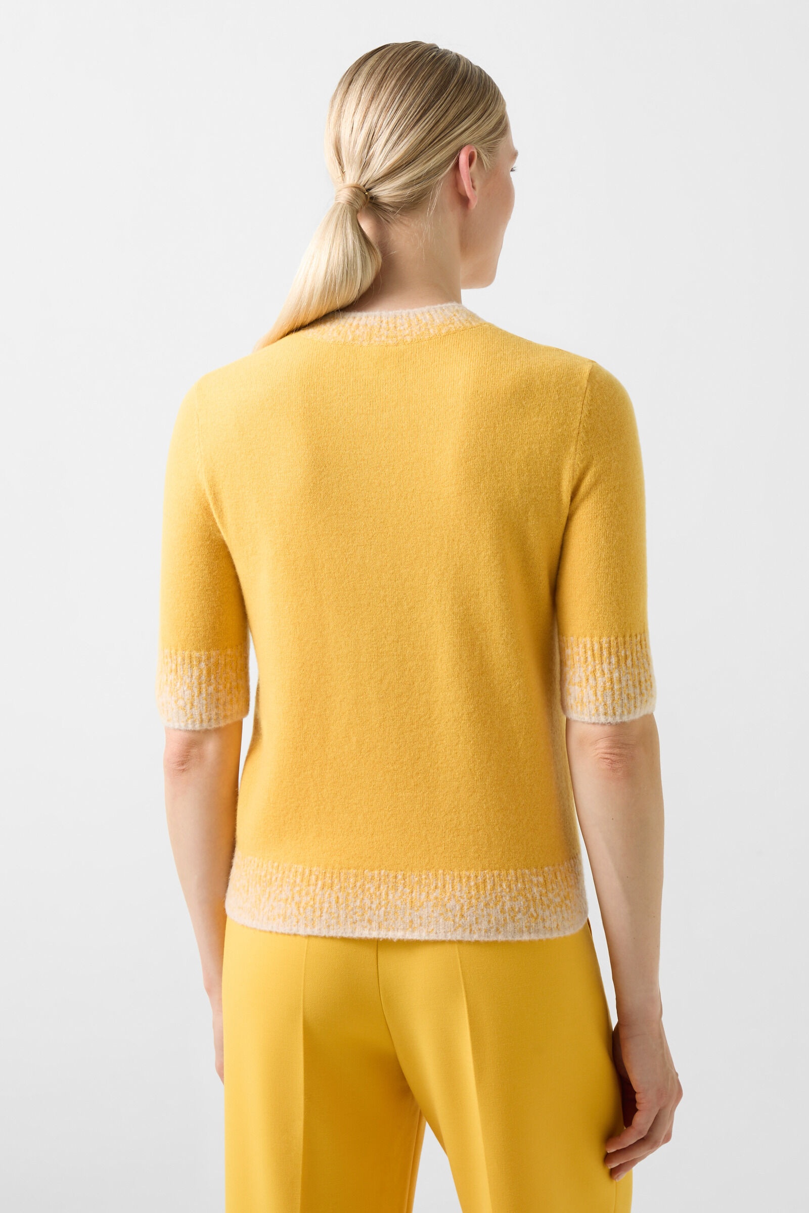 Luise knitted top in Mustard yellow - 3