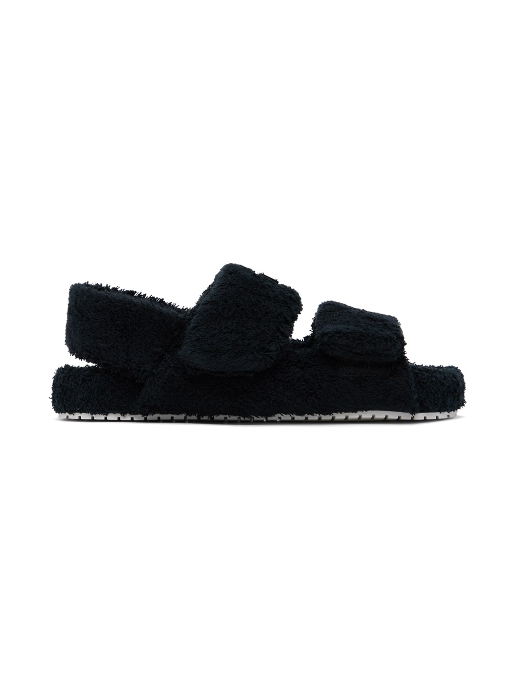 Black Logo Sandals - 1