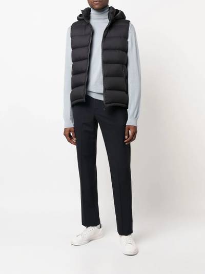 Herno zipped padded gilet outlook