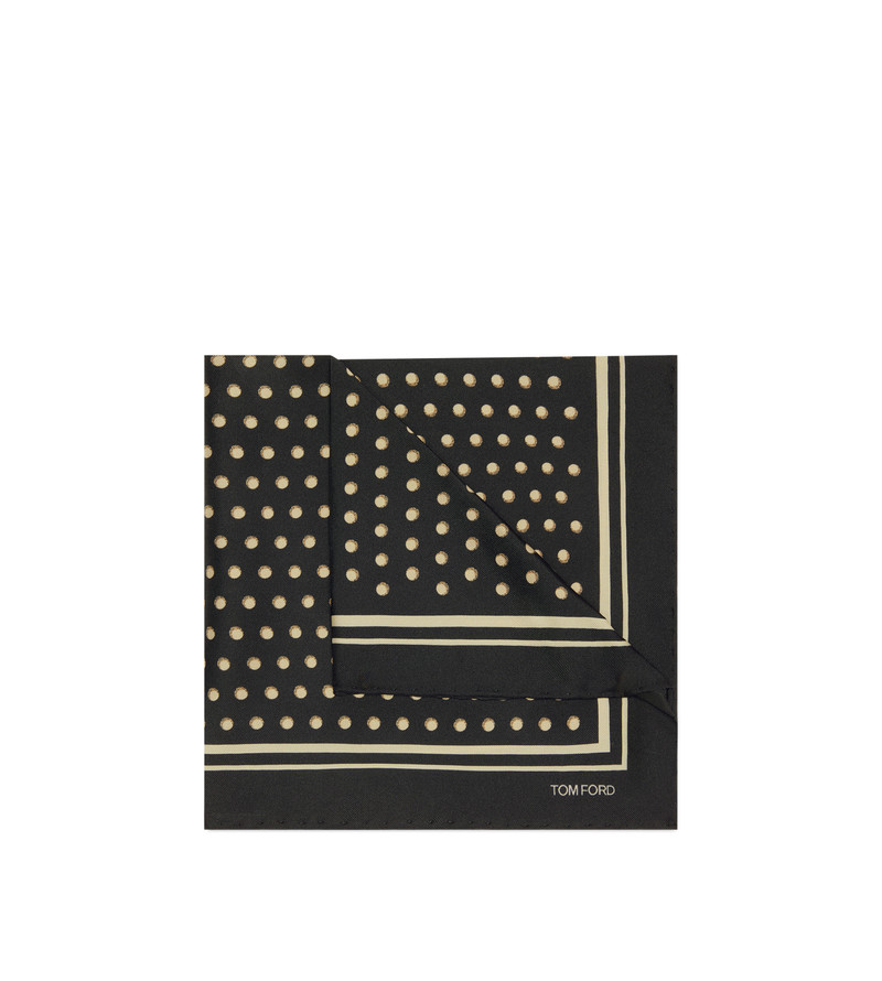 TOM FORD POLKA DOT SQUARE DESIGN POCKET SQUARE outlook