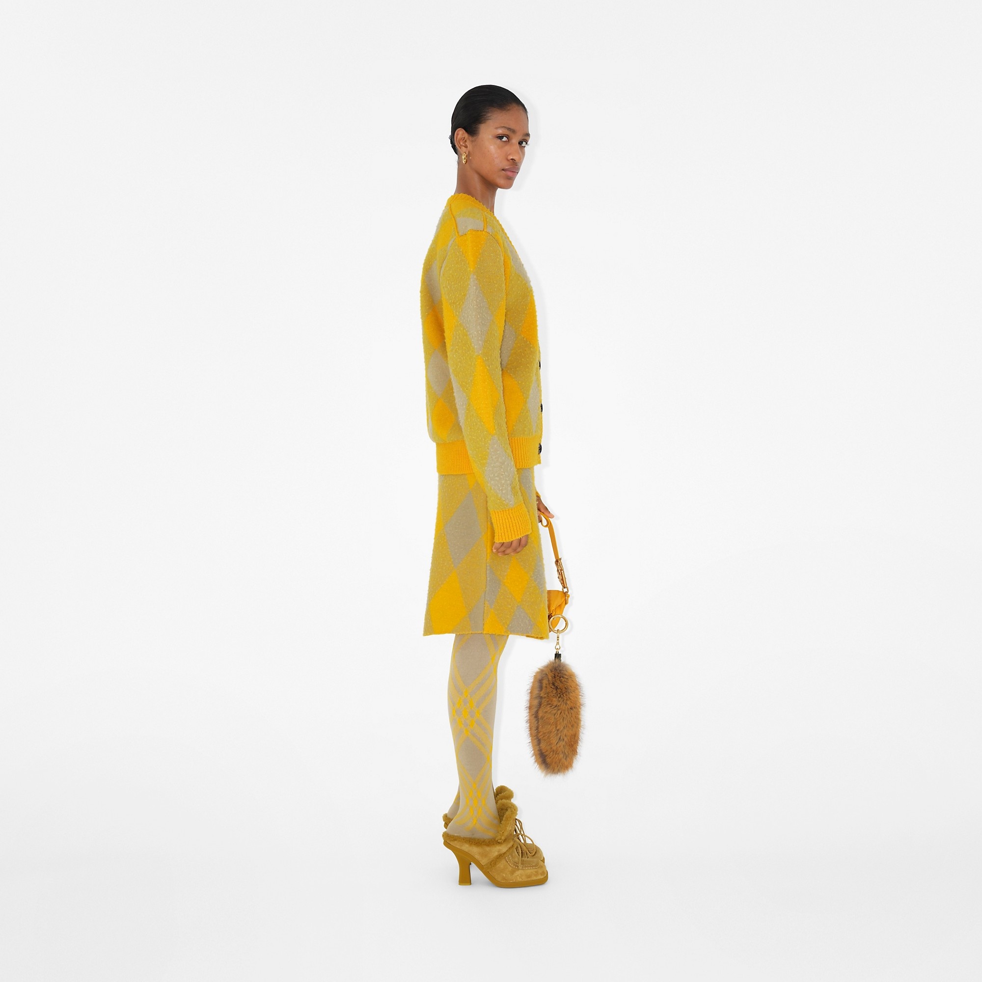Argyle Wool Skirt - 3