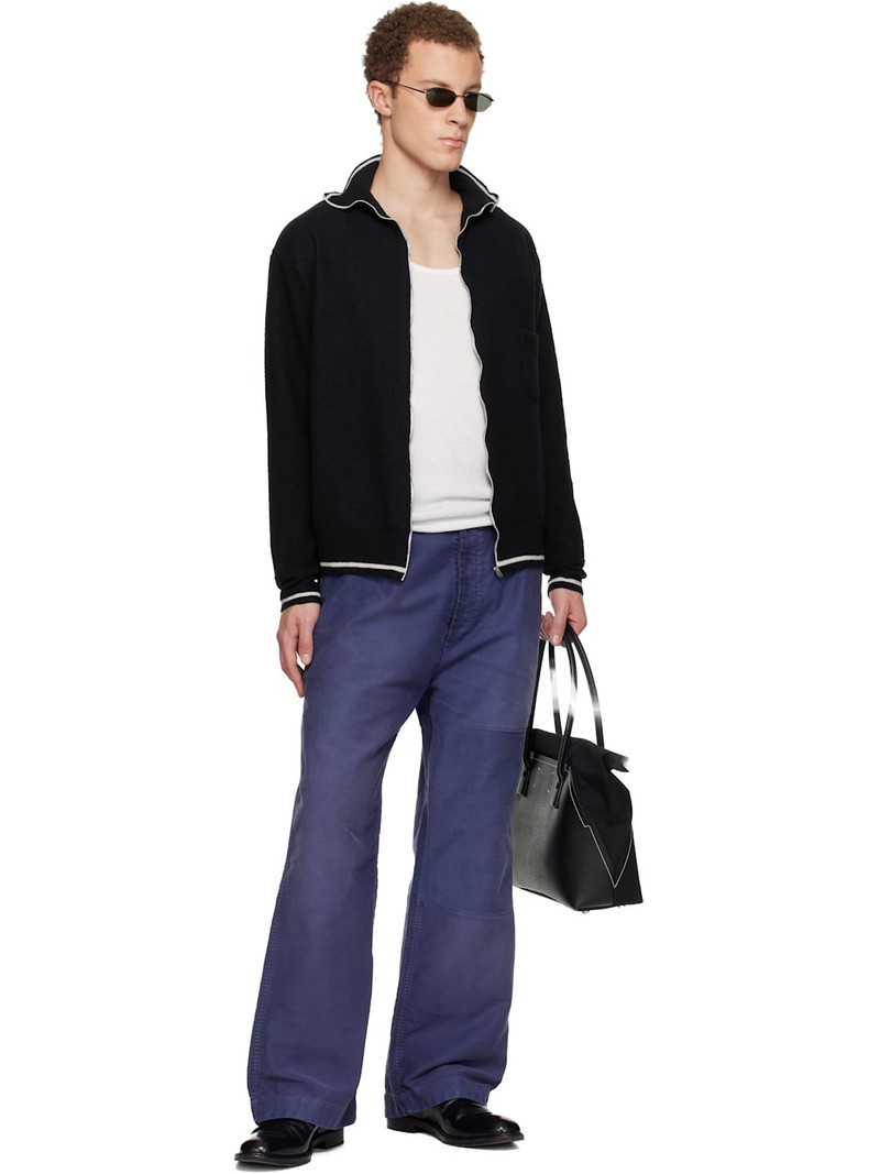 Maison Margiela Purple Workers Moleskin Trousers outlook