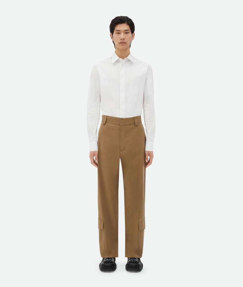 Cotton Gabardine Cargo Trousers 1