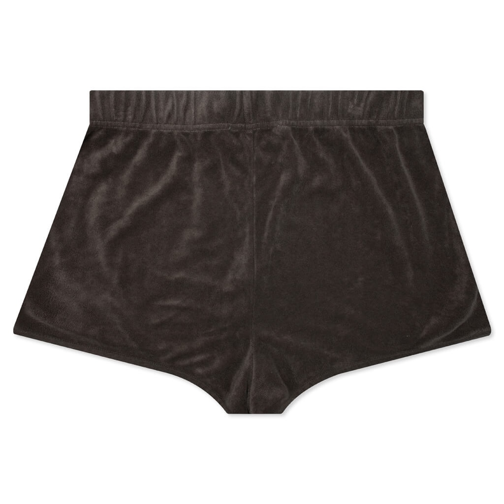 WOMEN'S TERRY BEACH SHORT - OFF BLACK - 2