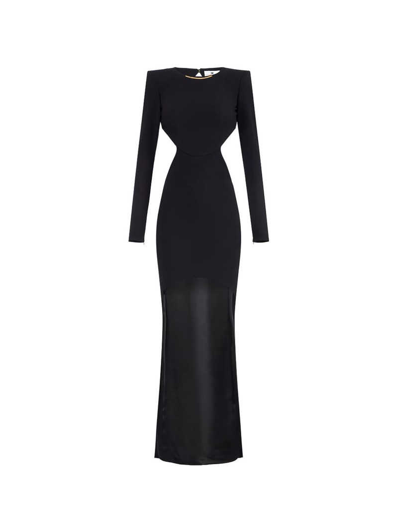 cut-out train asymmetric dress 1
