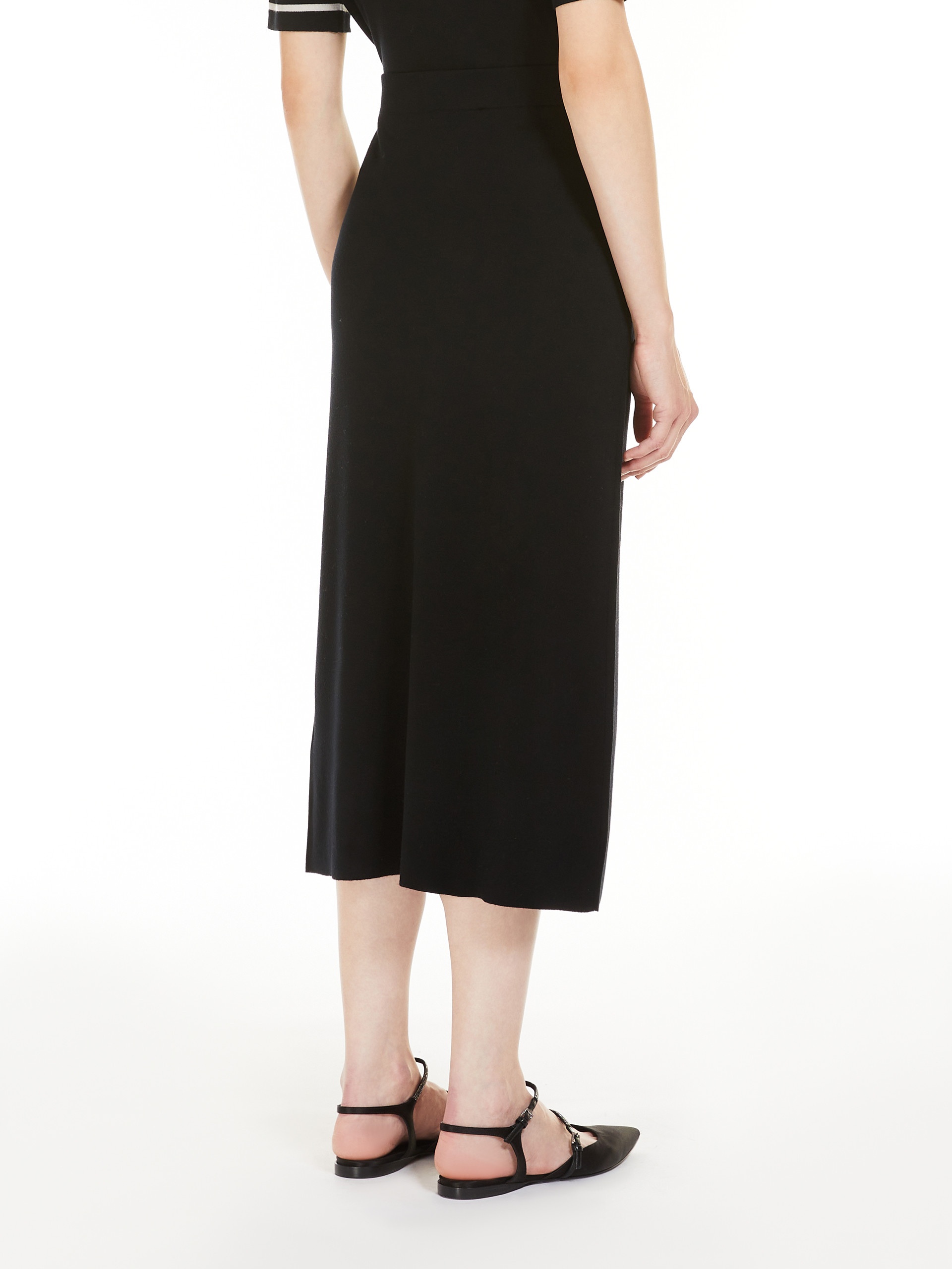 ENZA Jacquard wool yarn skirt - 4