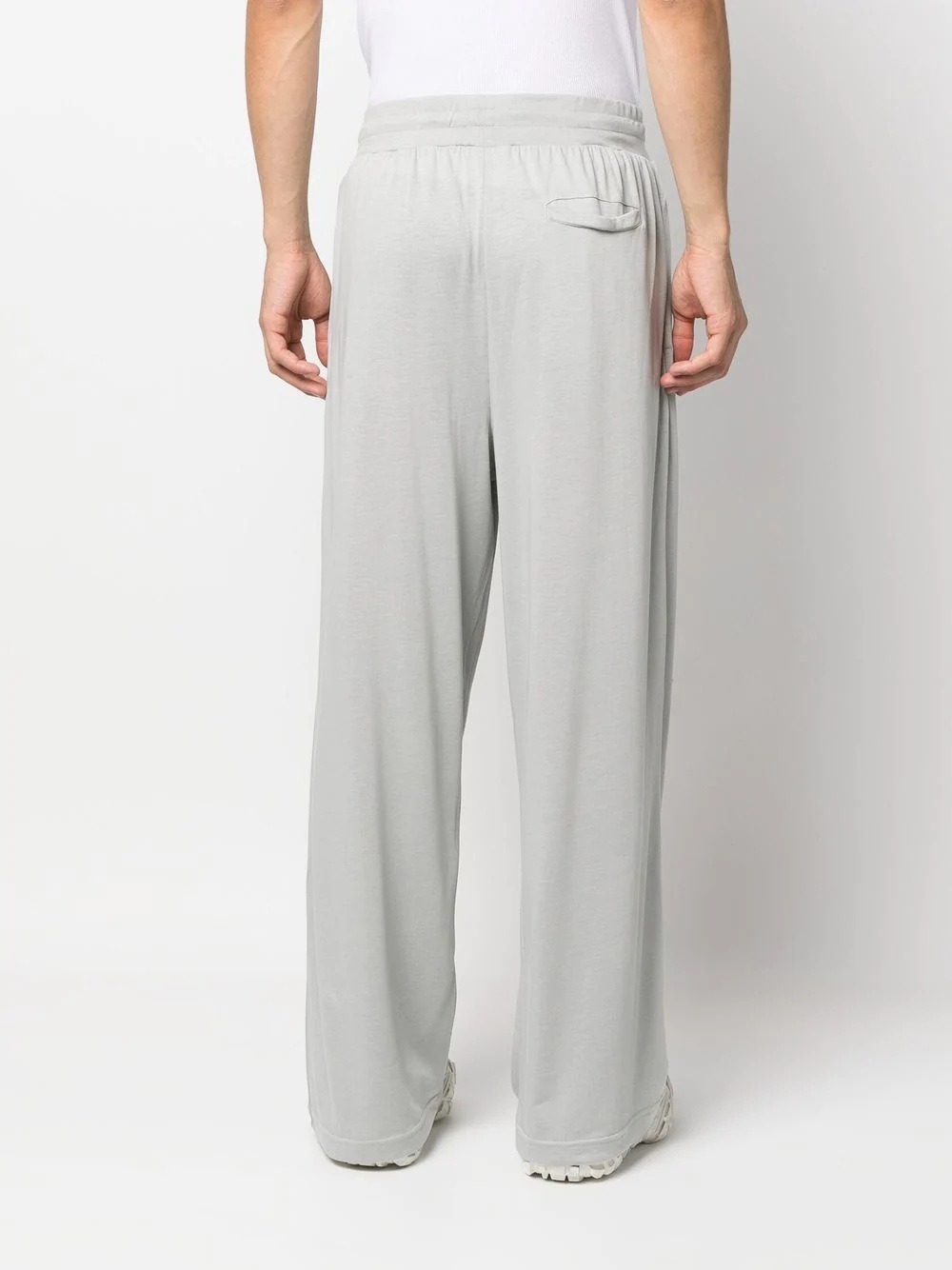 wide-leg cotton track pants - 4