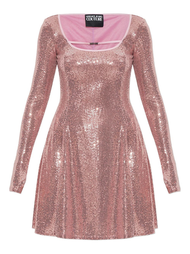 sequin-embellished mini dress 1
