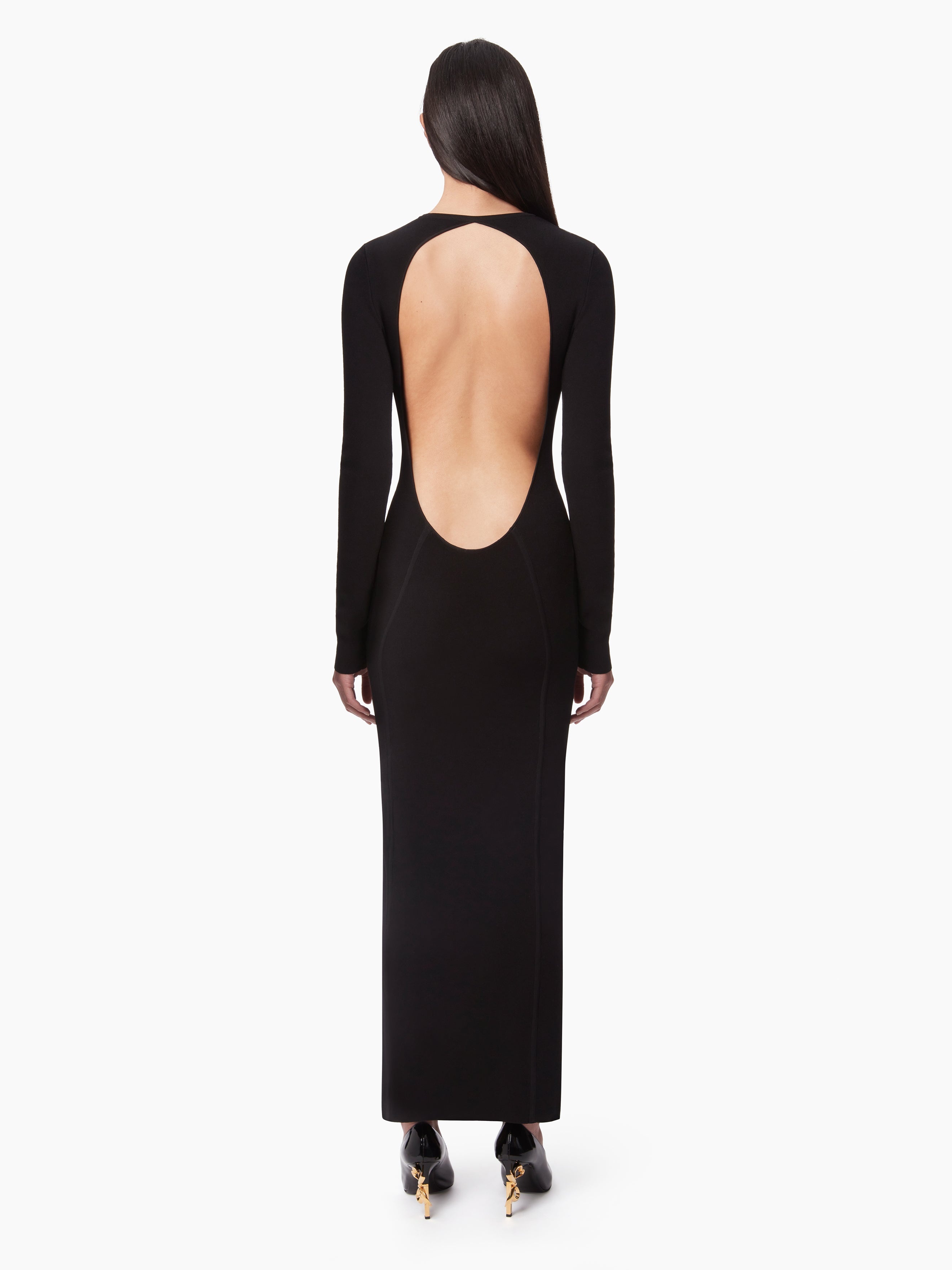 LONG BACKLESS DRESS - 4