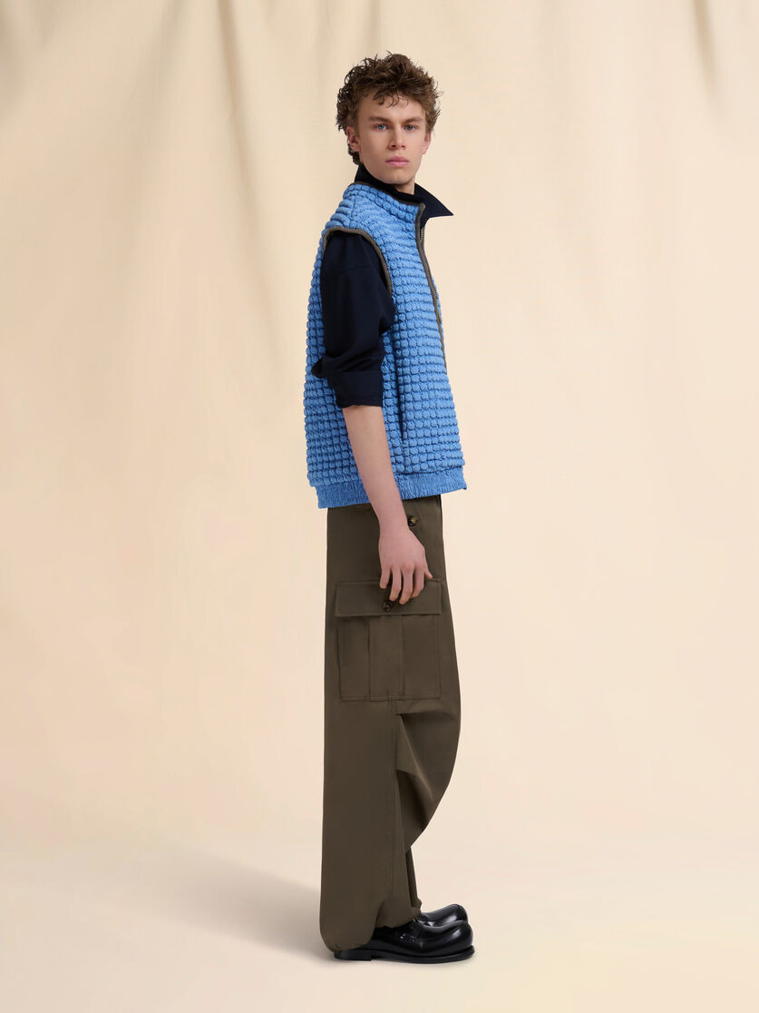 DEEP GREEN WATER-REPELLENT TAFFETA CARGO PANTS - 5