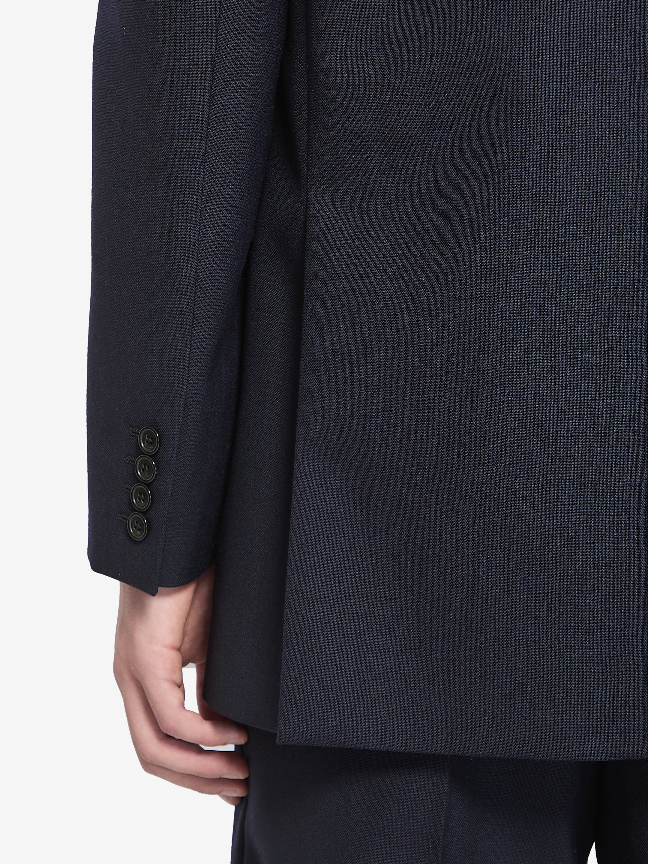 Double-breasted wool jacket - 4