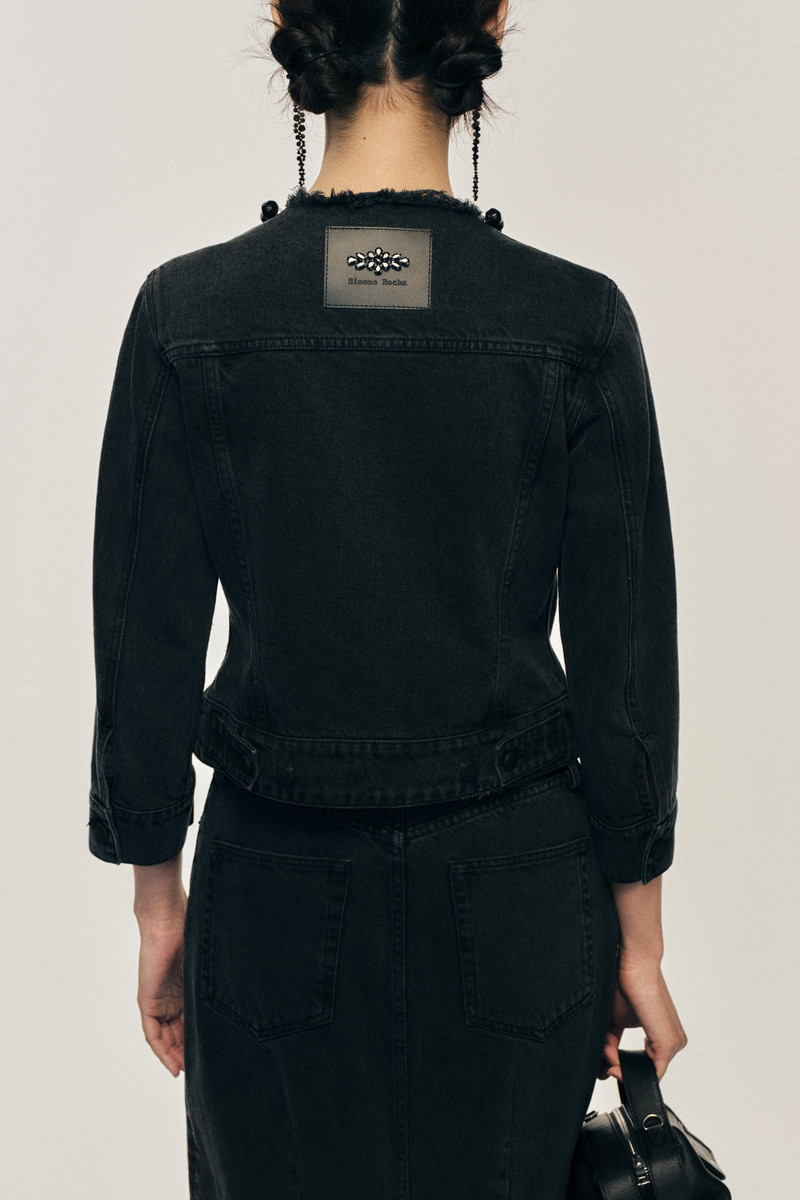 Embellished Fitted Waist Tail Jacket 4