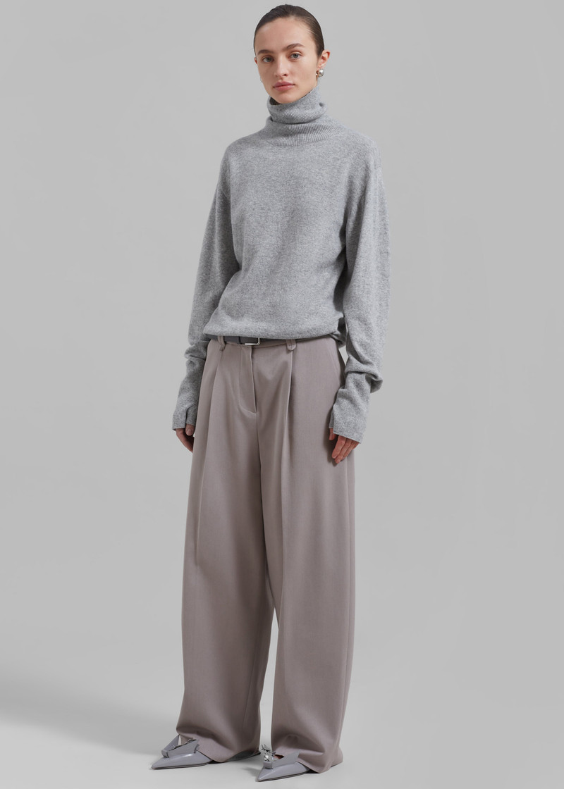 Delia Wool Turtleneck - Grey 6