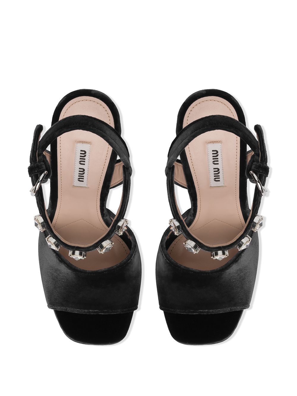 crystal-embellished 130mm sandals - 4