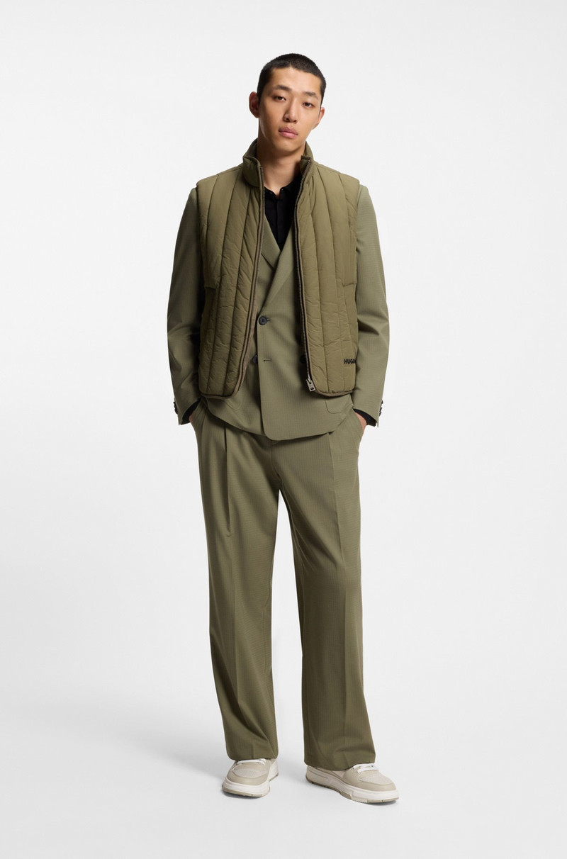 HUGO LIGHTWEIGHT GILET WITH VERTICAL QUILTING outlook