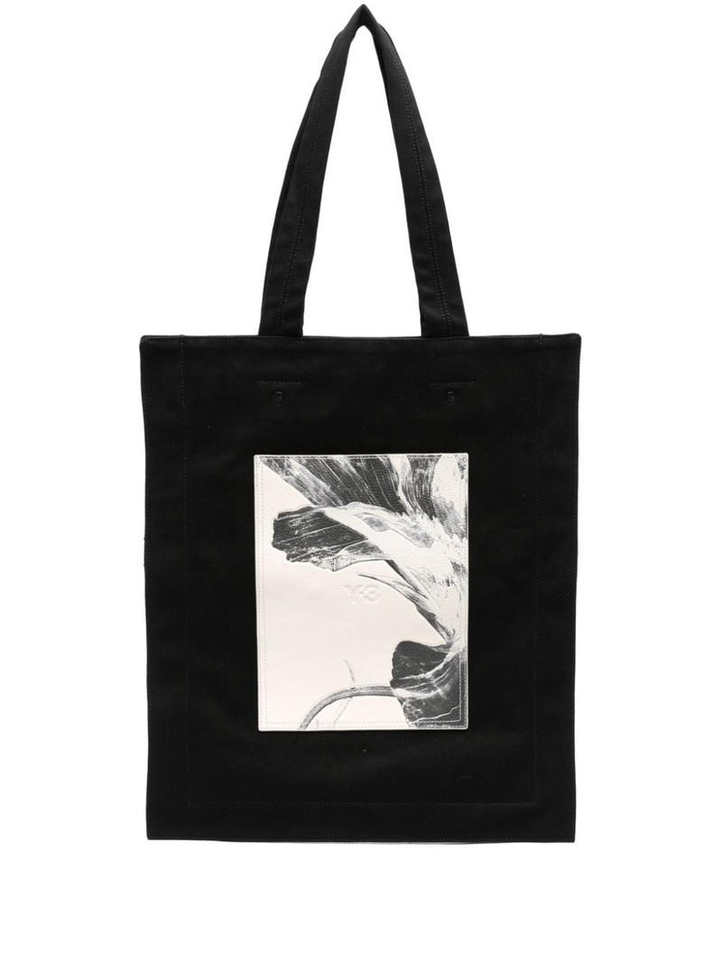 floral-print tote bag 1